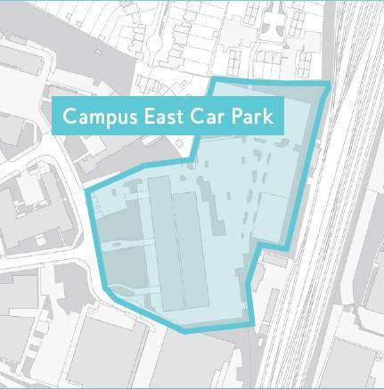 Diagram of Campus East car park