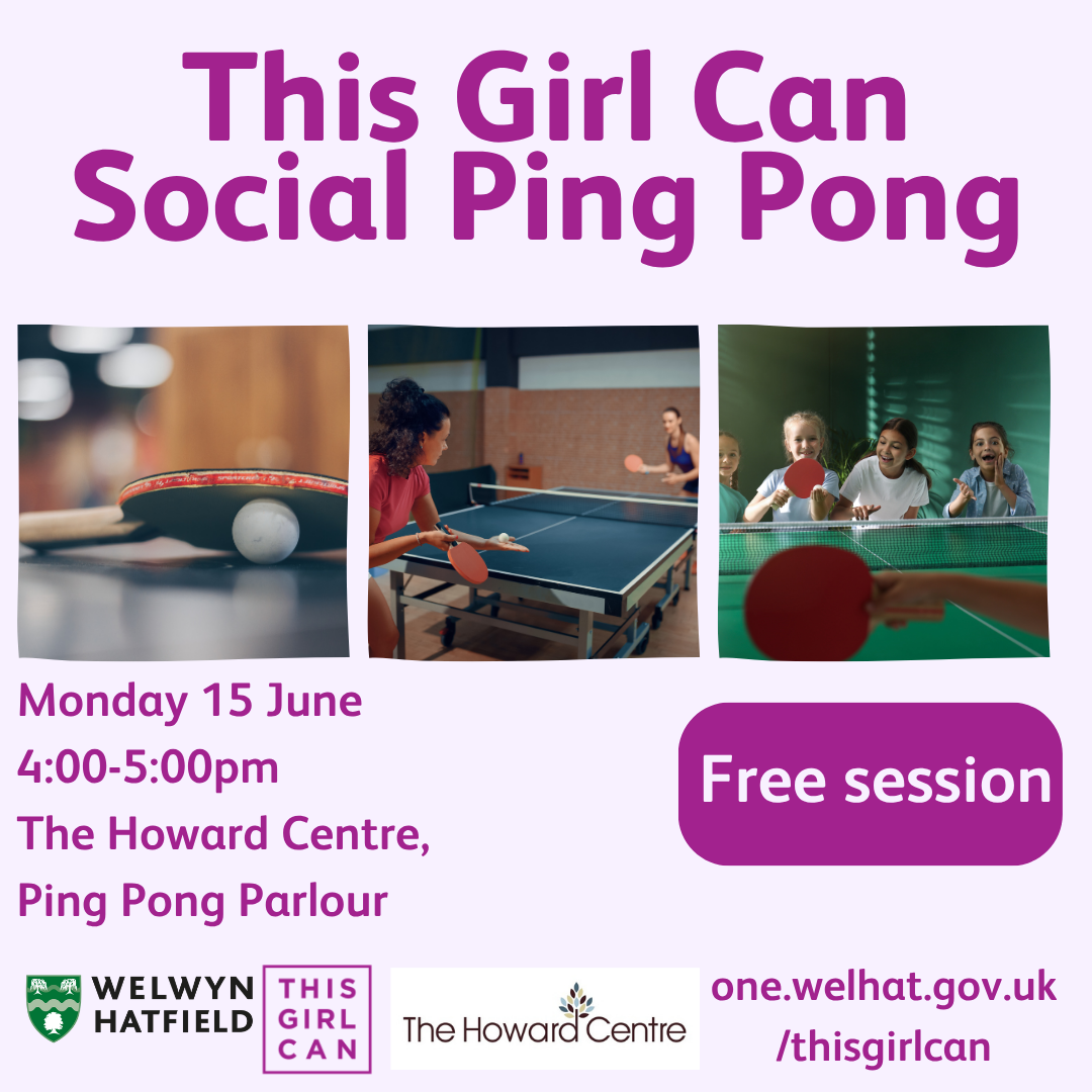 Monday 15 June 4:00-5:00pm, The Howard centre, Ping Pong parlour