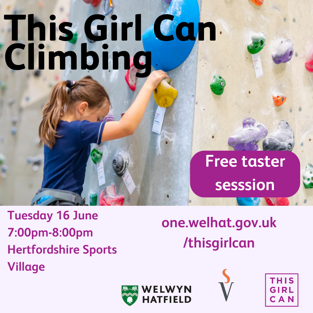 Tuesday 16 June Climbing 
7:00-8:00pm Herts Sports Village