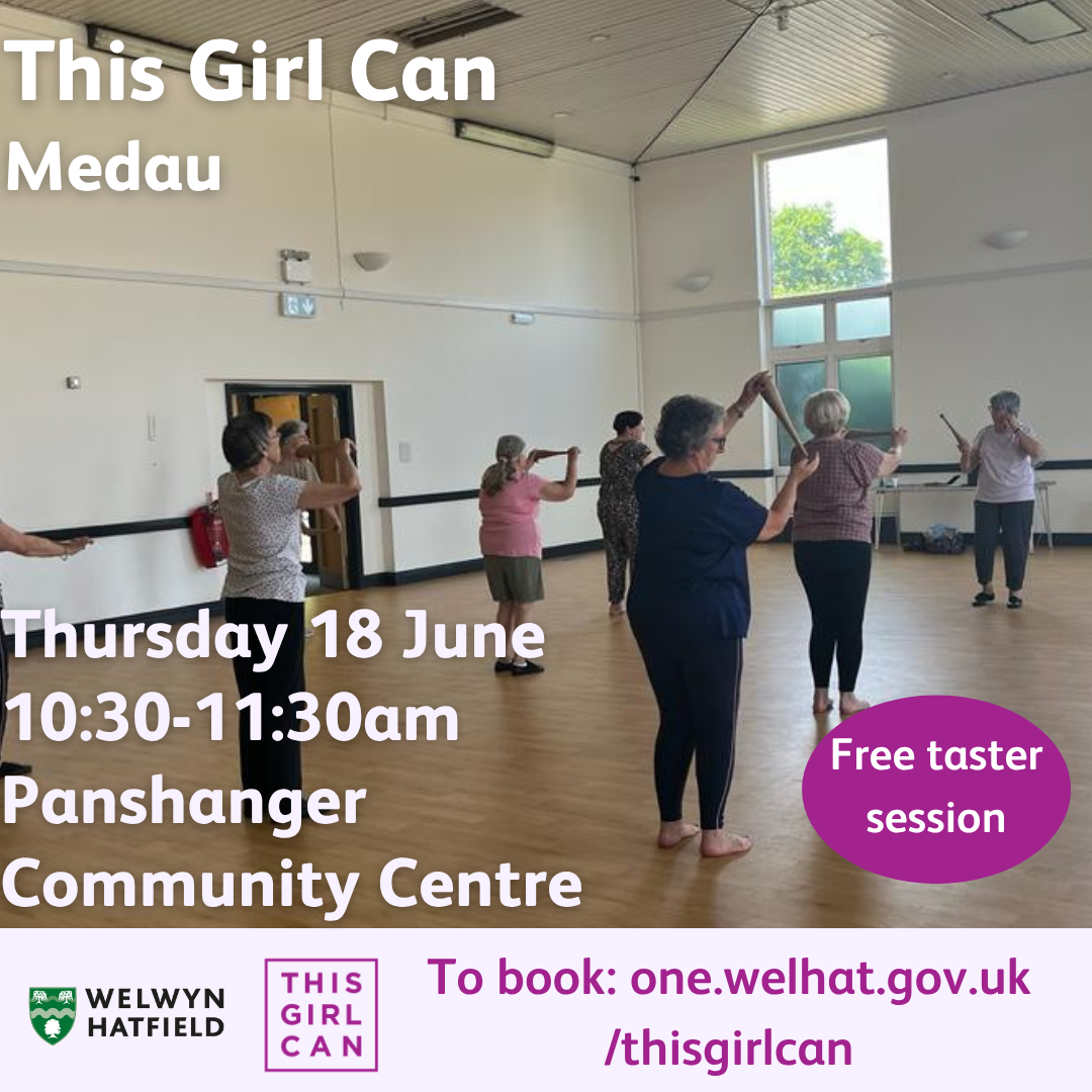 Medau free taster session, Thursday 18 June, Panshanger Community Centre