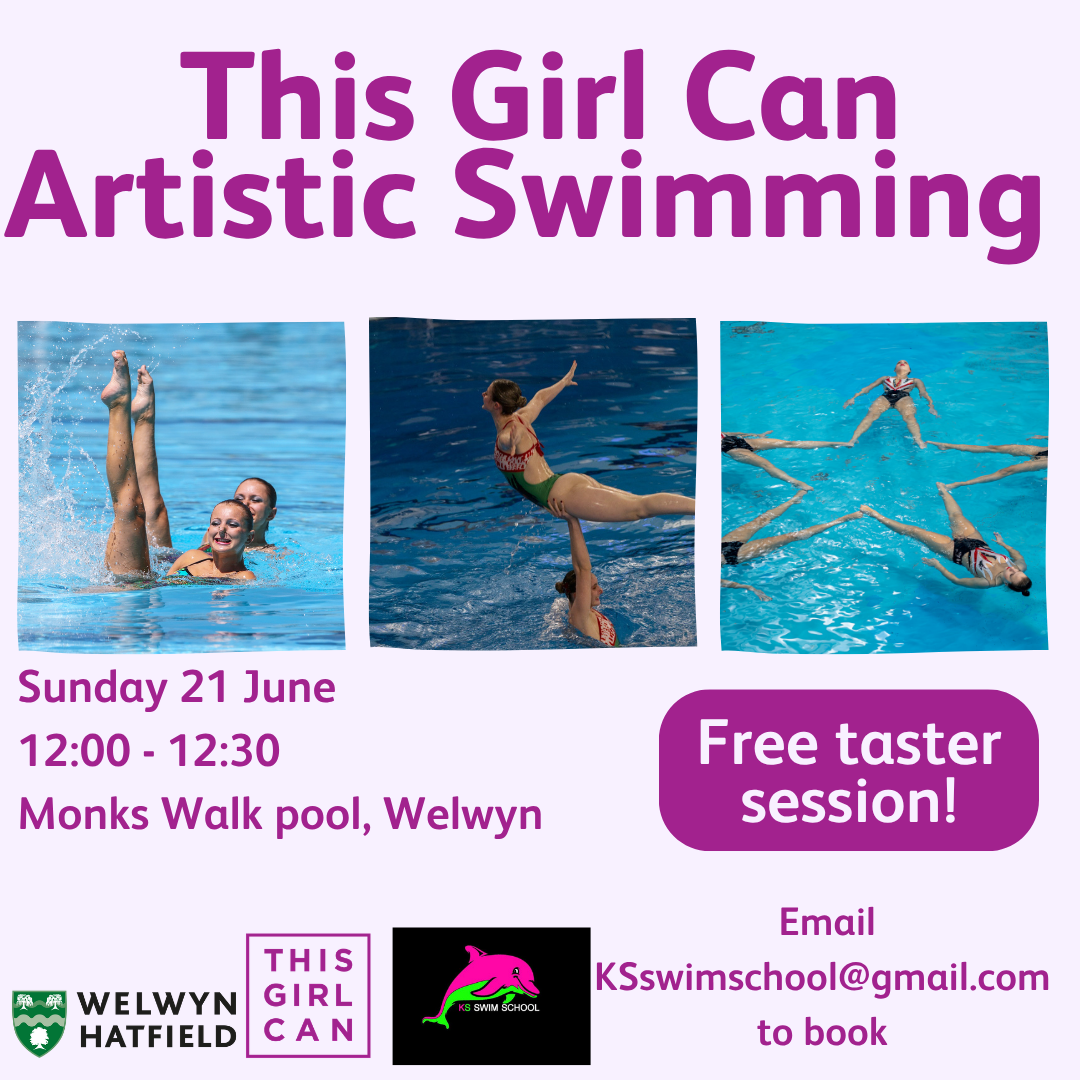 21 June Sunday Artistic swimming. Monks Walk 12:00-12:30