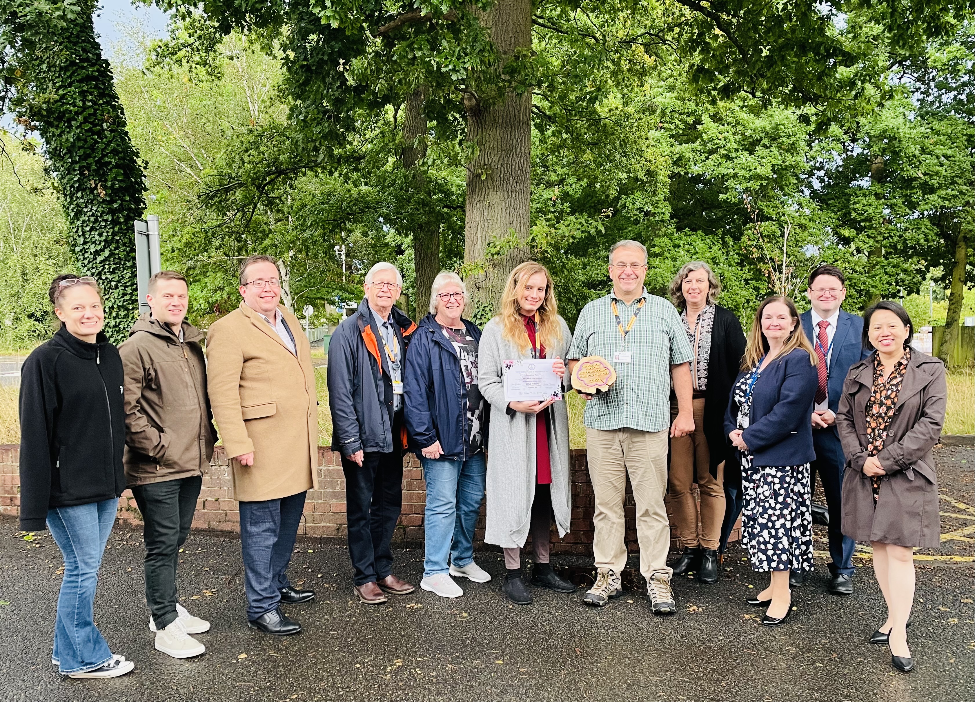 Councillors with anglia in bloom award