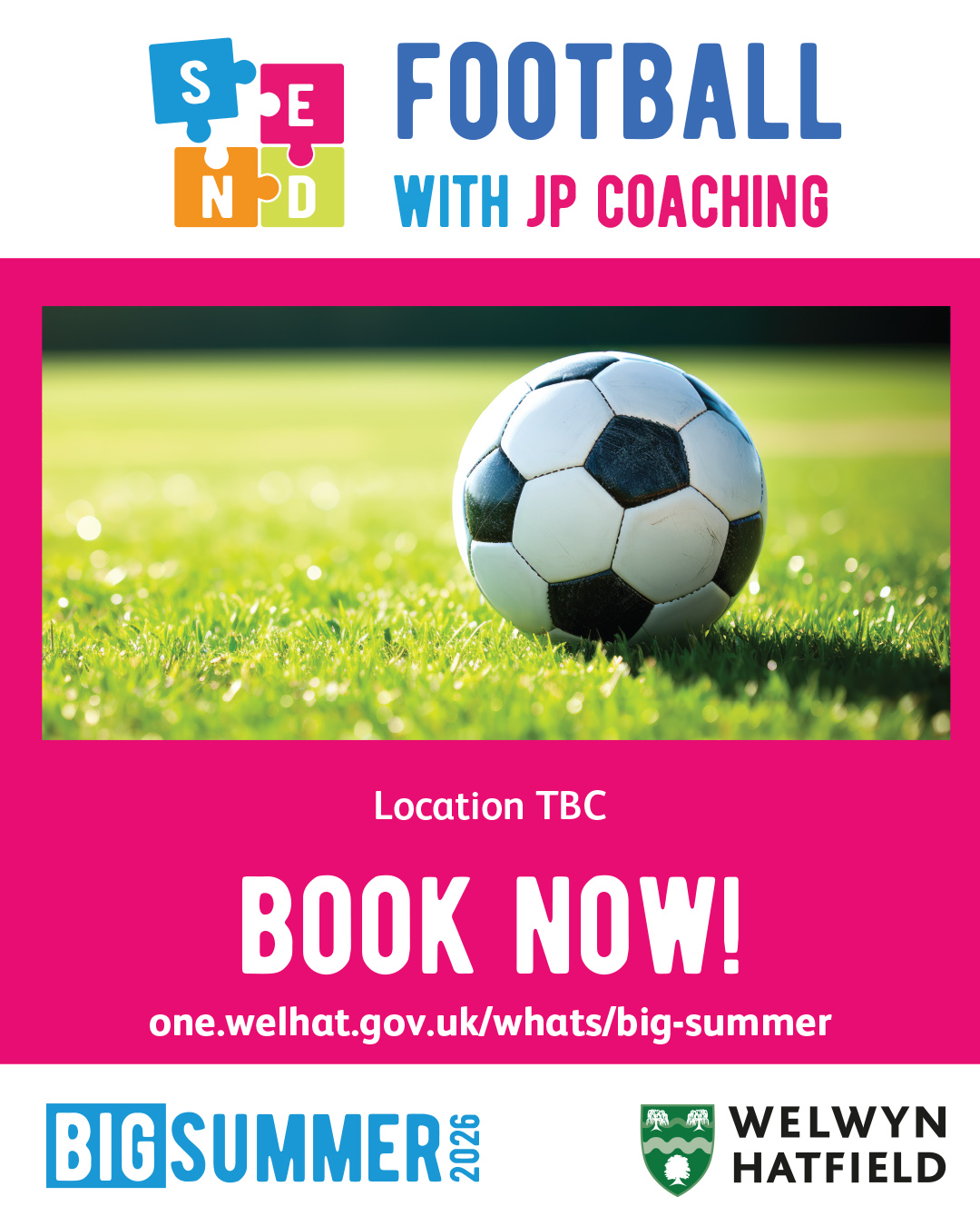 Special Educational Needs and Disabilities Football with JP Coaching