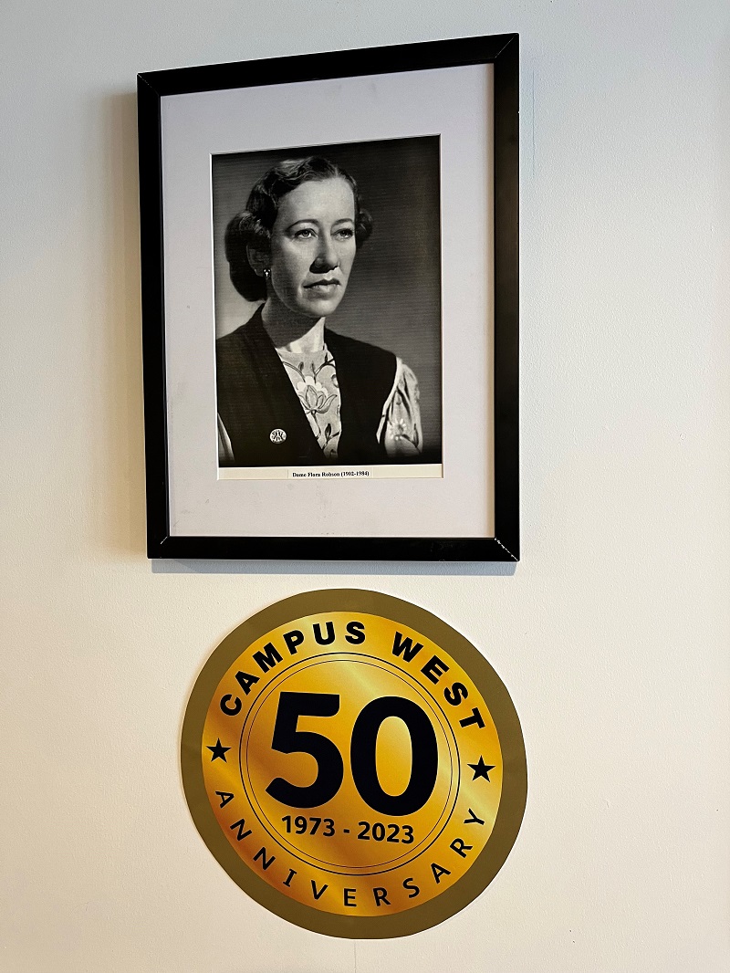 Campus west 50th anniversary dame flora robson