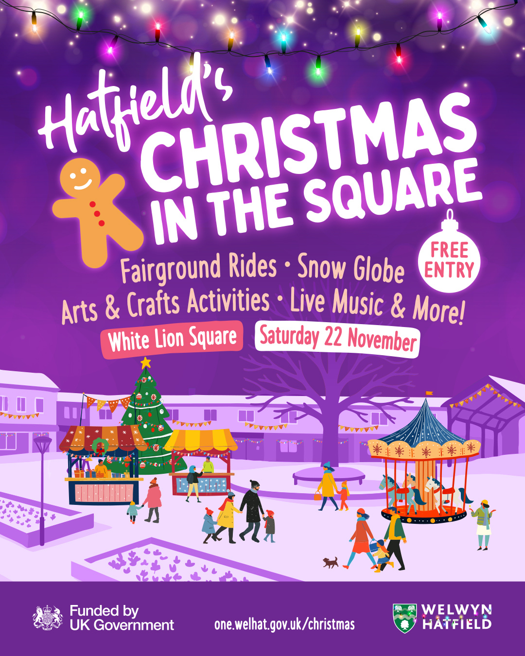 Festive Hatfield cartoon scene