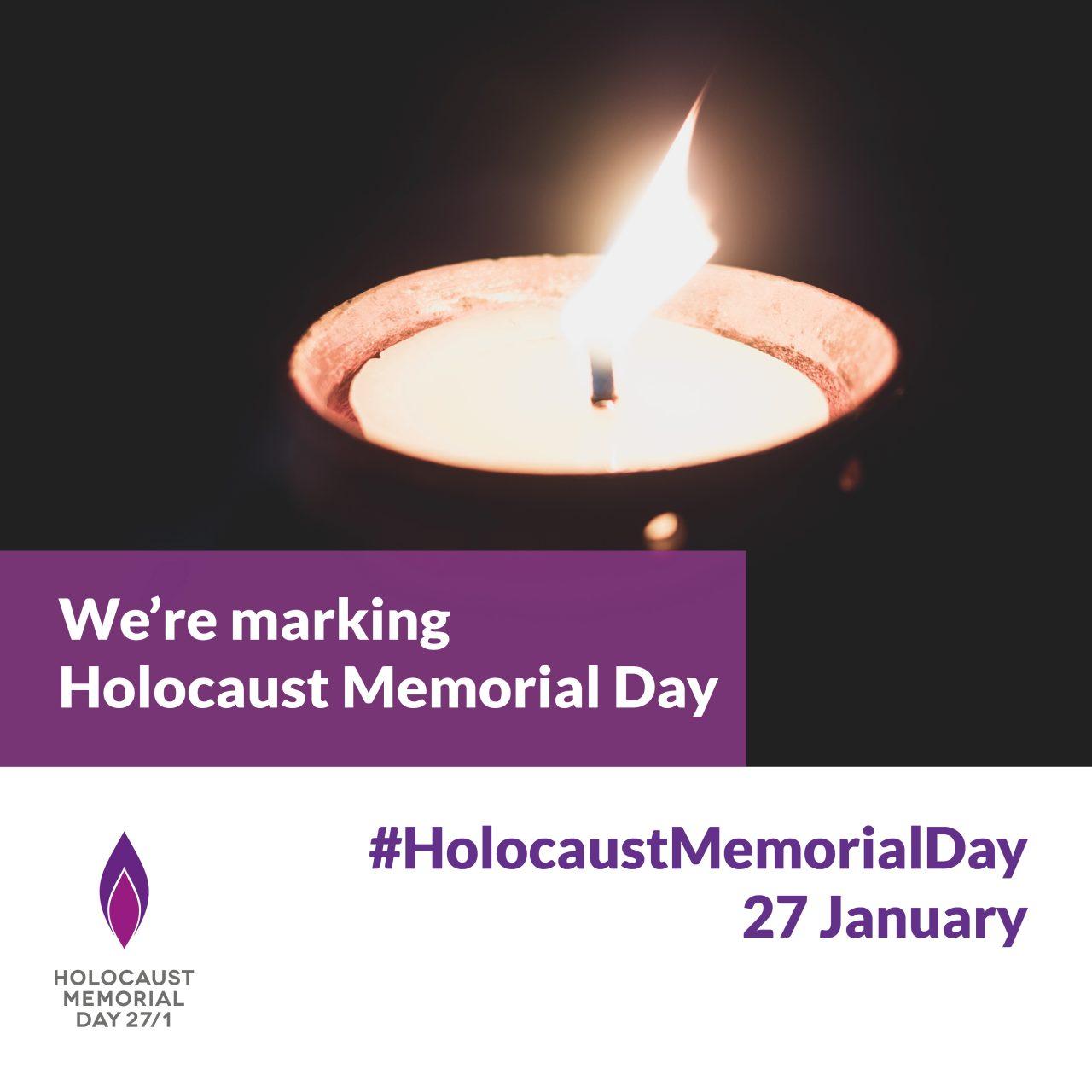 Holocaust Memorial Day graphic