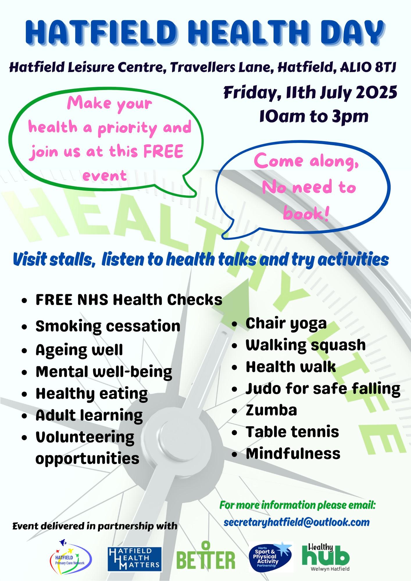 Hatfield Health Day flyer