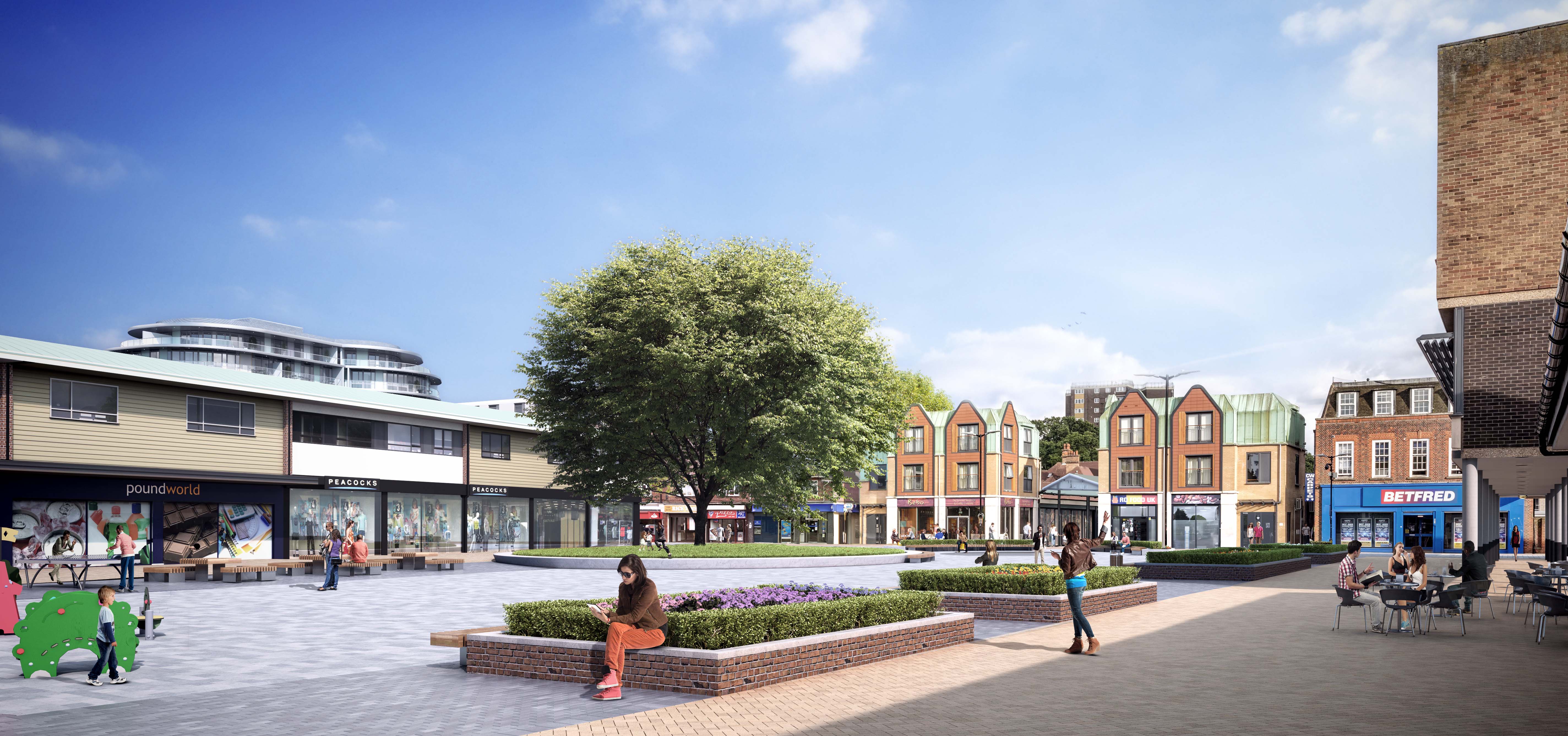 Hatfield town centre cgi