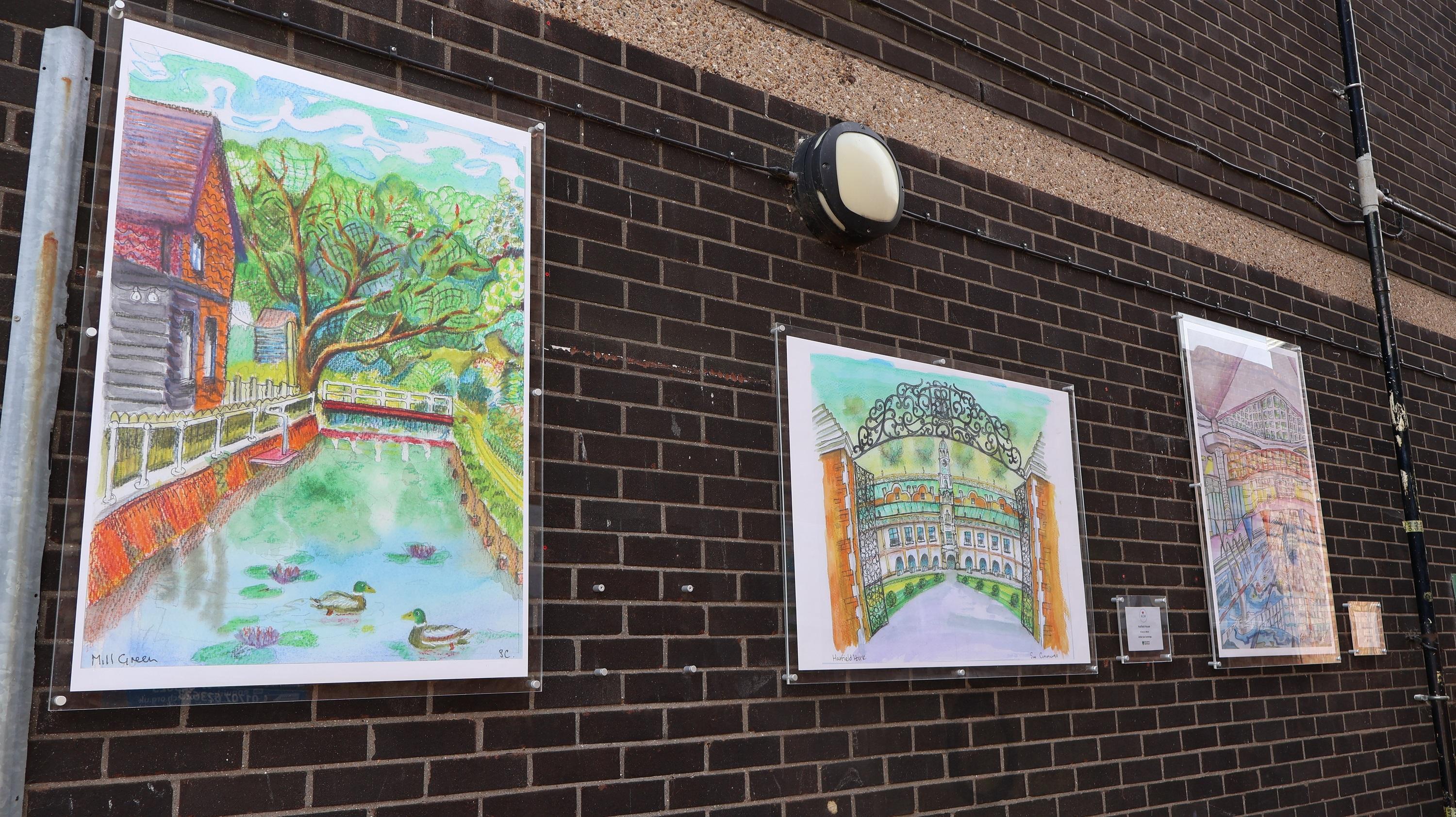 Artwork in Hatfield town cente
