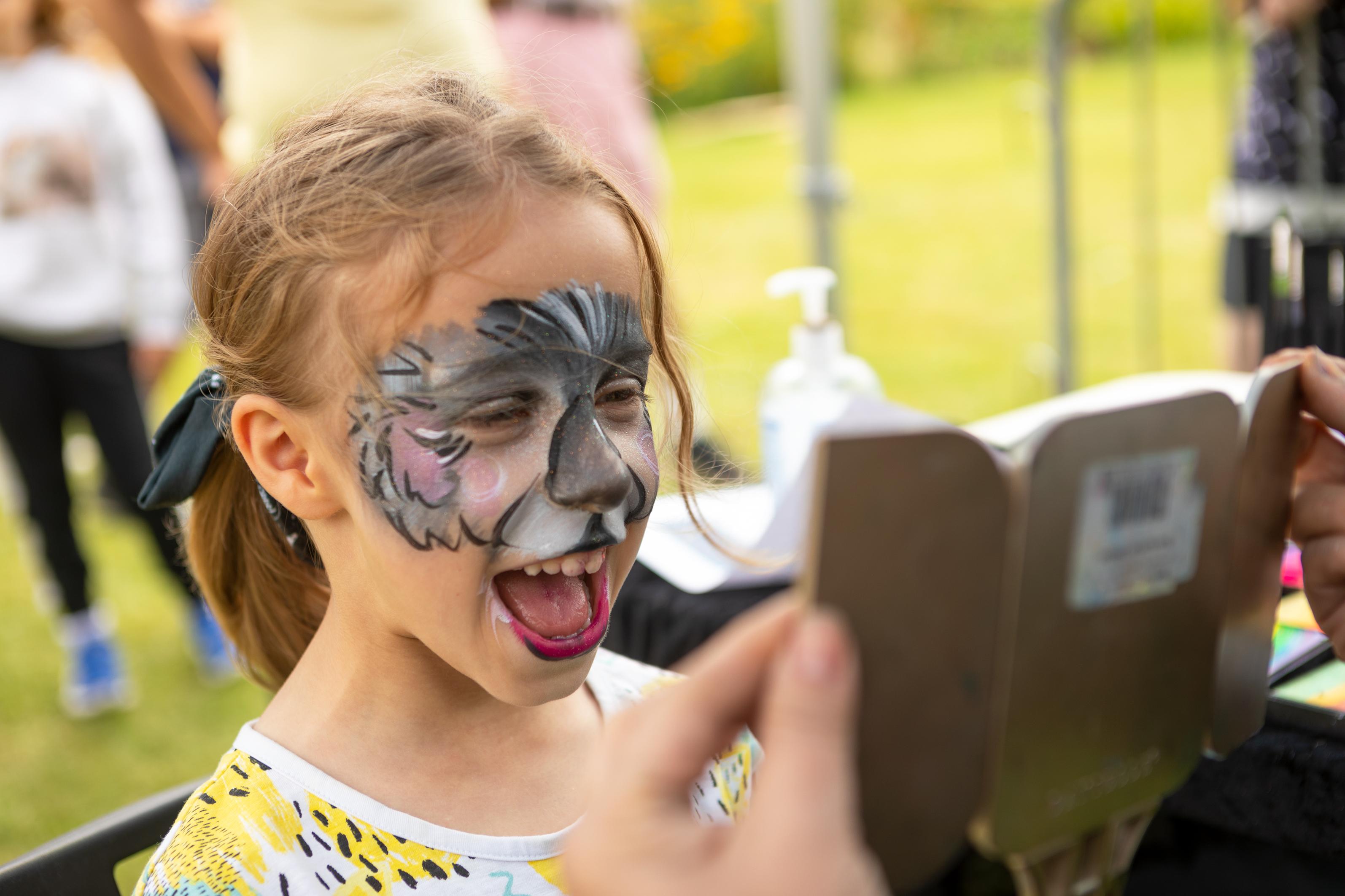 Child with Face Paint