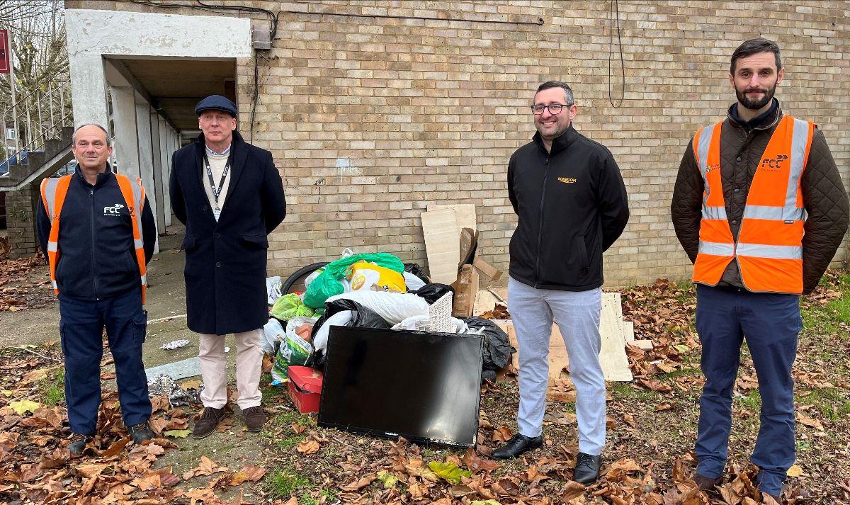 Kingdom staff visit fly-tipping hotspots