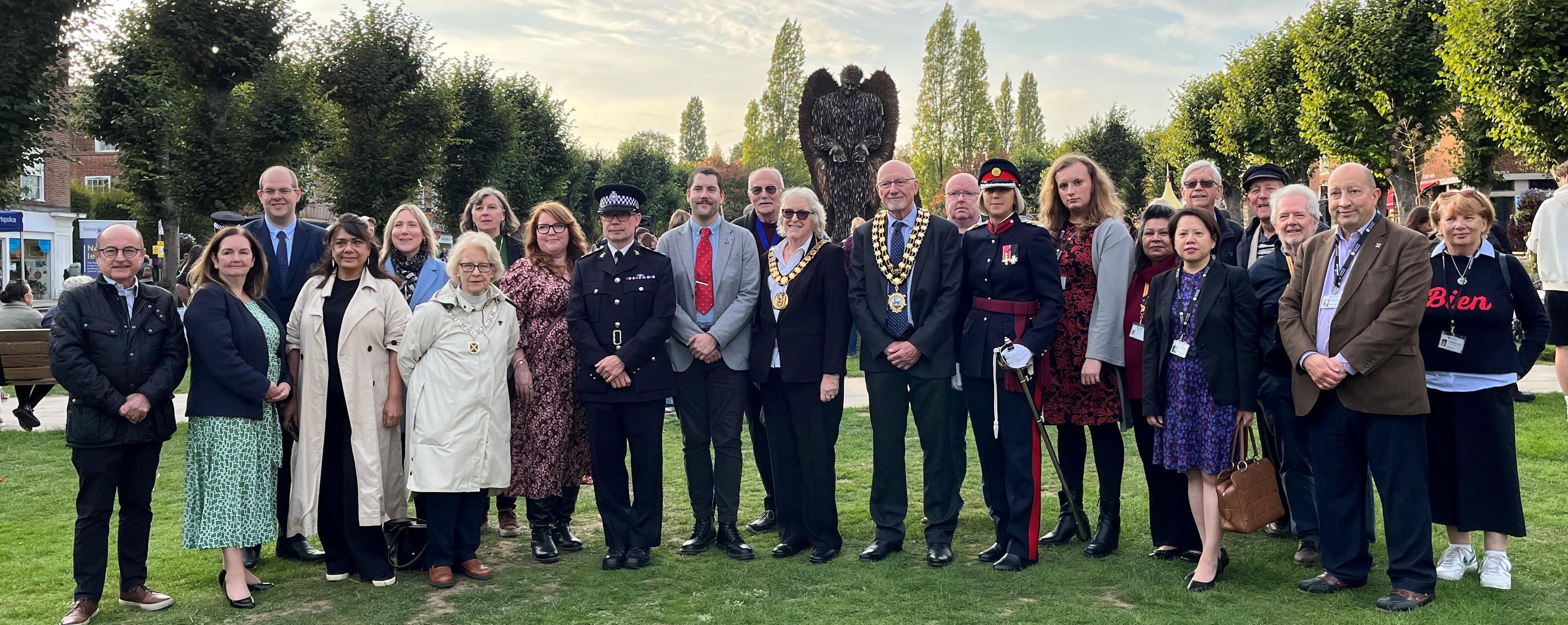 Knife angel opening ceremony group 2