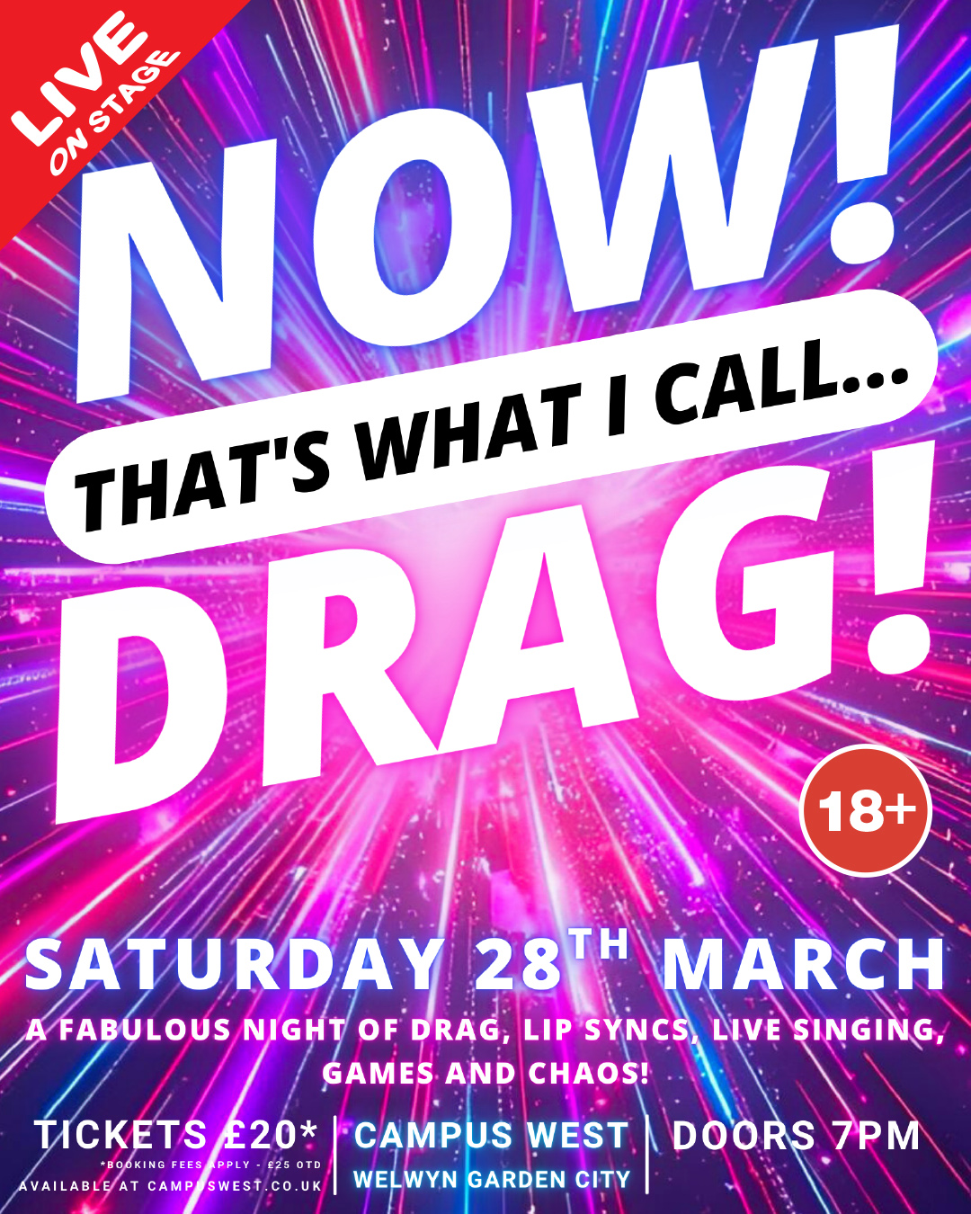 Drag show poster