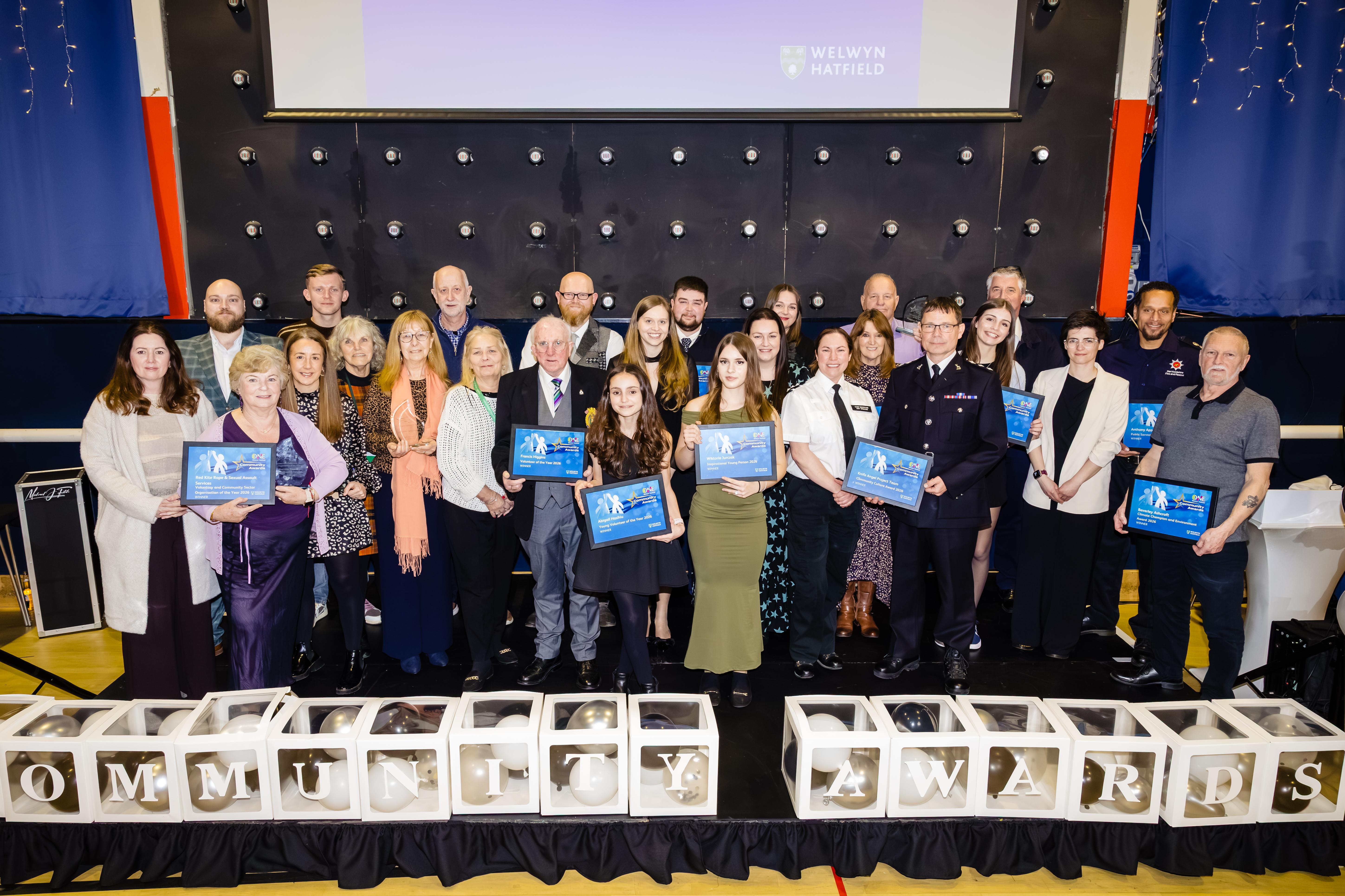 One Welwyn Hatfield community award winners 2026