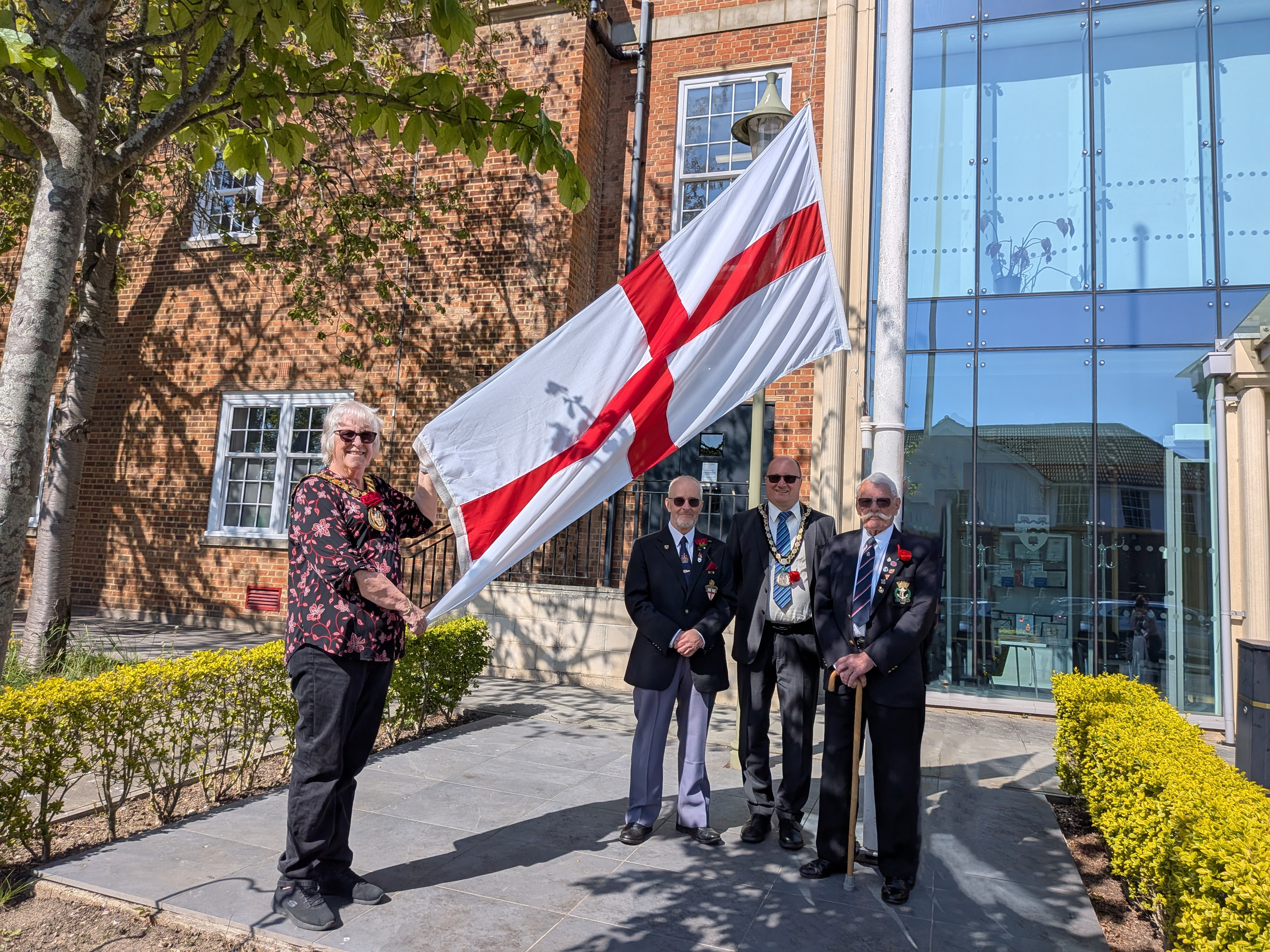 St George's Day flag at the council 2026