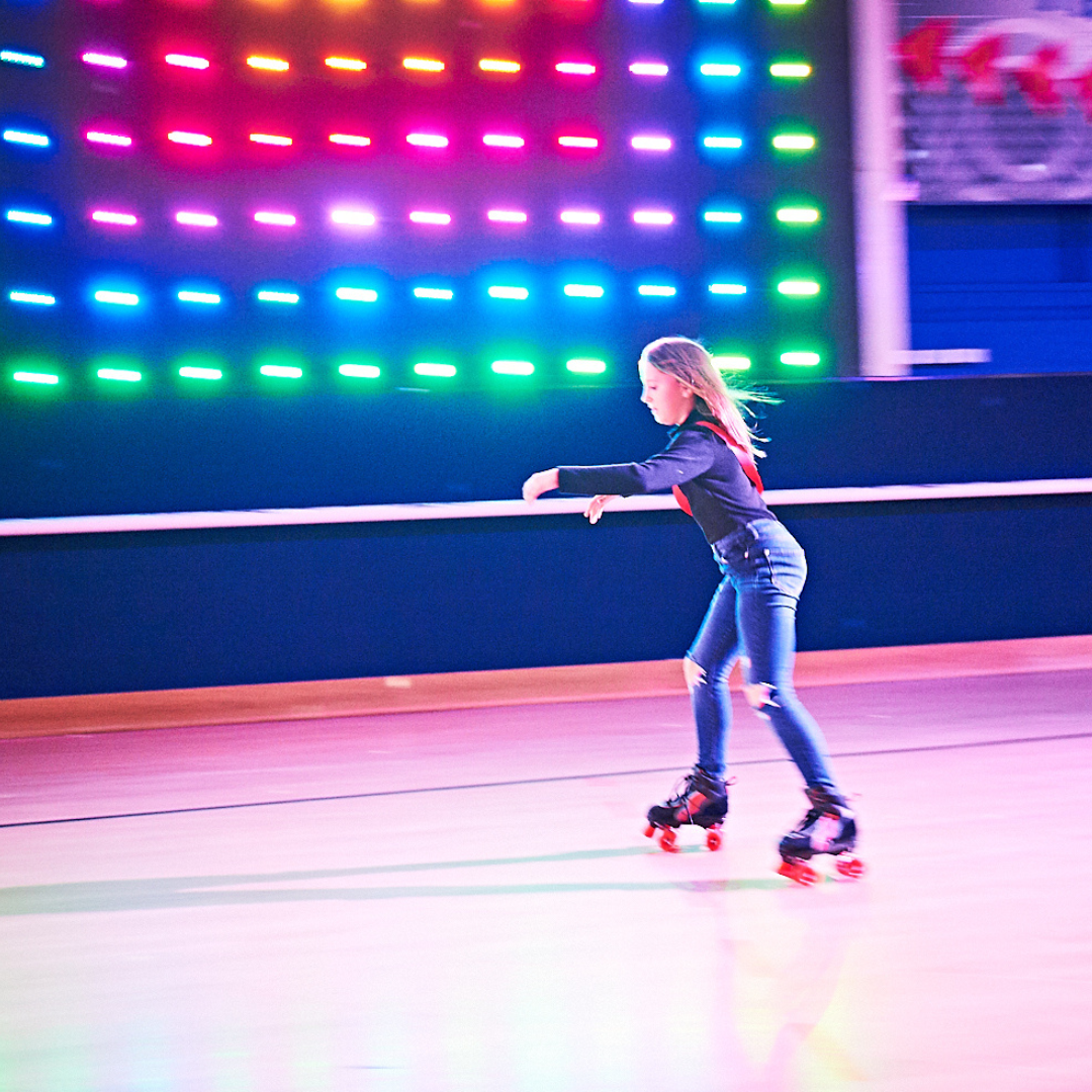 girl roller skating