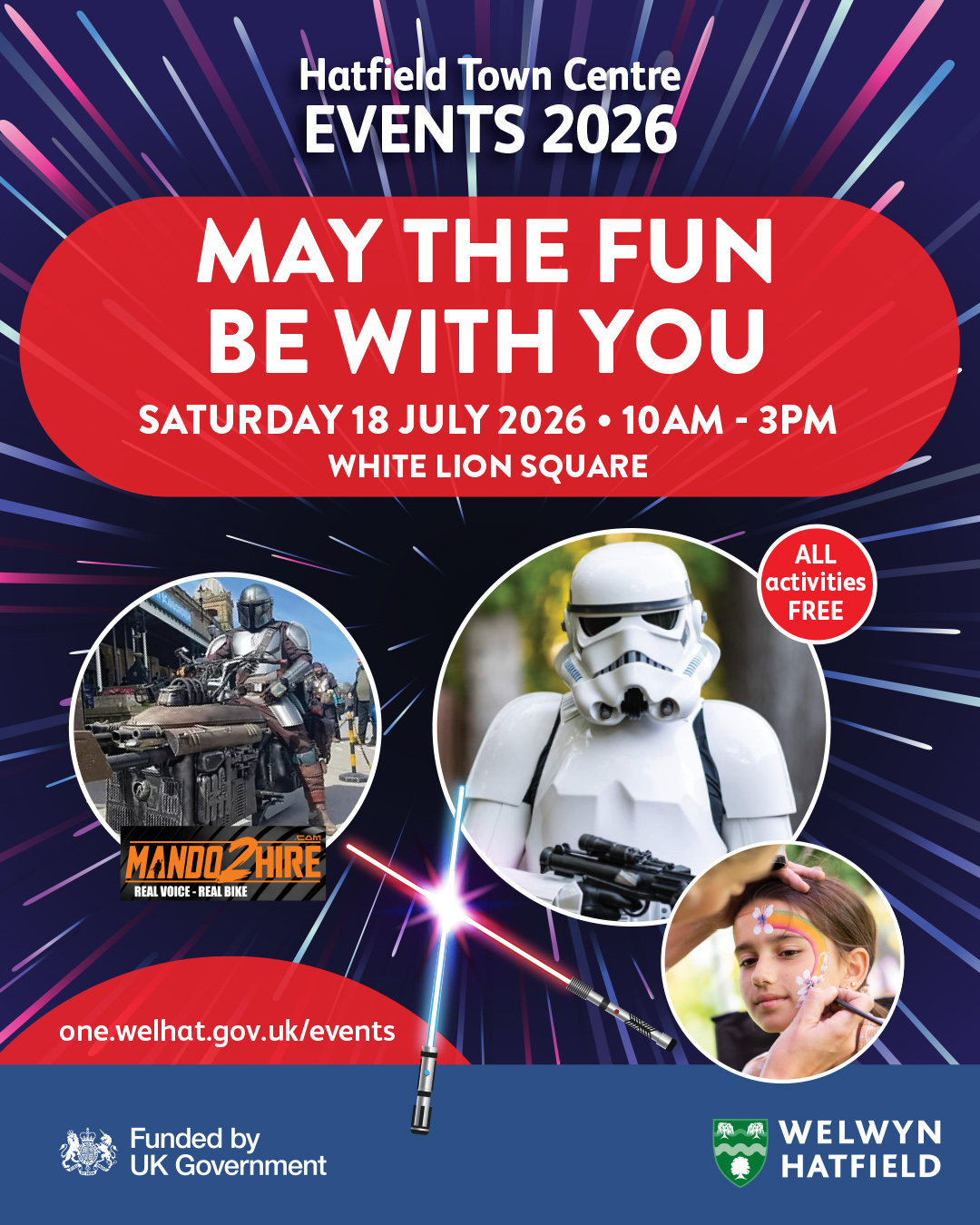 Storm trooper and face painting