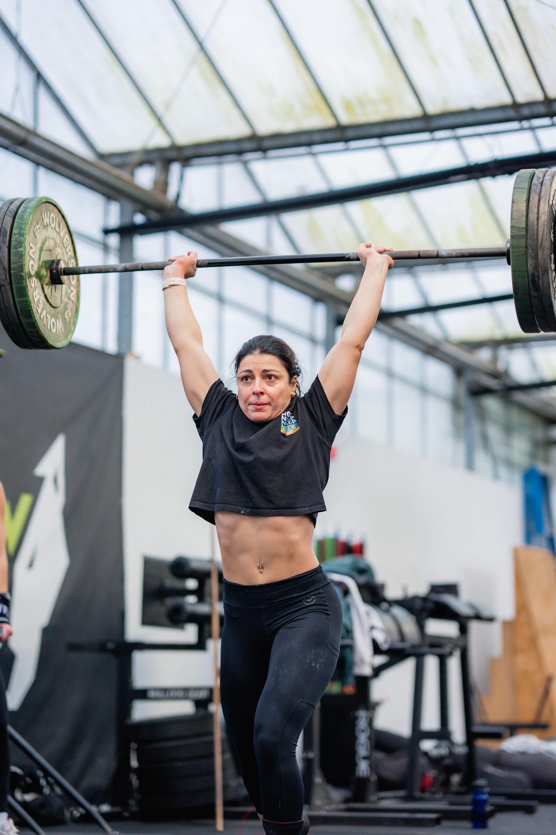 Woman lifting weights