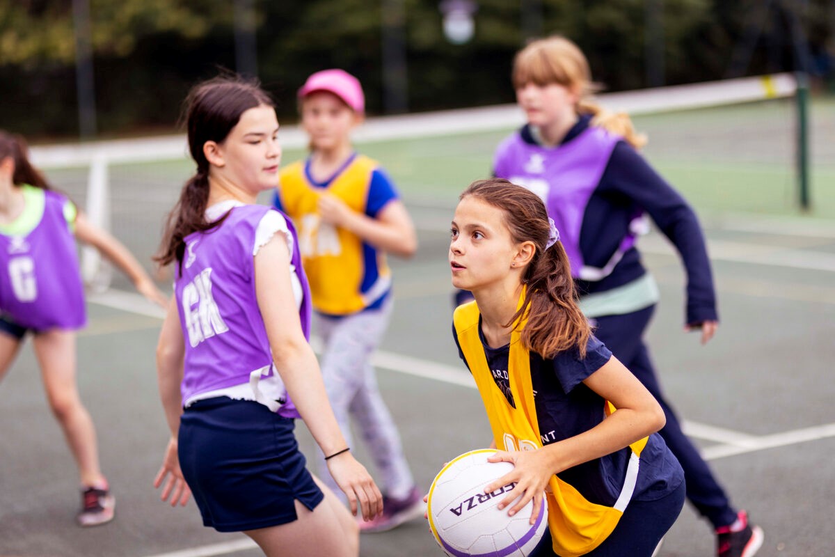 Playing Netball